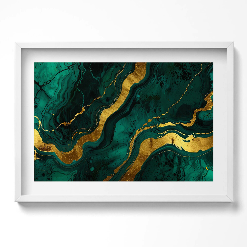 Tablou rama excepţional Textură glamour cu aur