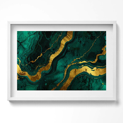 Tablou rama excepţional Textură glamour cu aur