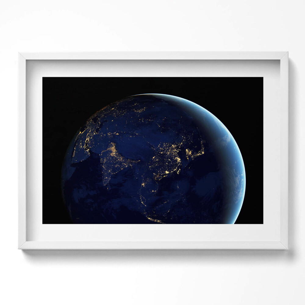 Tablou living cu rama excepţional Glob în spațiu