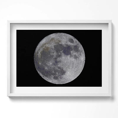 Tablou rama excepţional Lună plină pe cerul negru