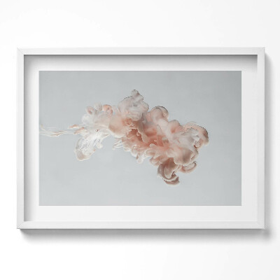 Tablou rama excepţional Cerneală bej abstractă în apă