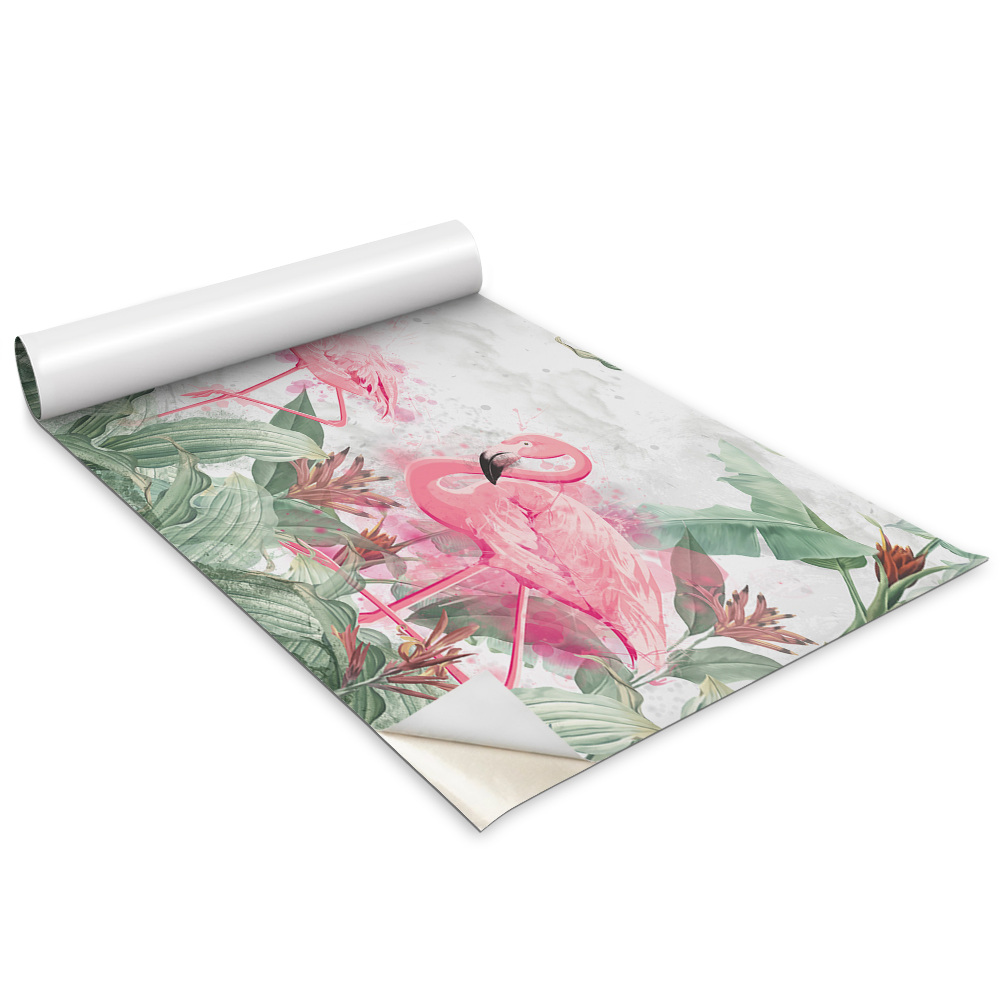 Autocolante mobila copii Un stol de flamingo