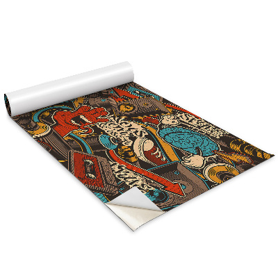 Autocolante mobila Spray muzical Graffiti