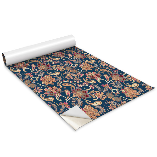 Autocolante mobila Model floral turcesc