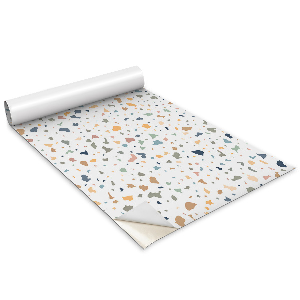 Autocolante mobila Terrazzo colorat