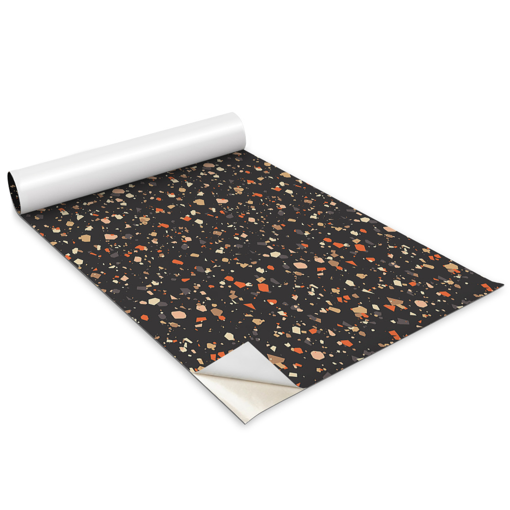 Autocolante mobila Terrazzo închis la culoare