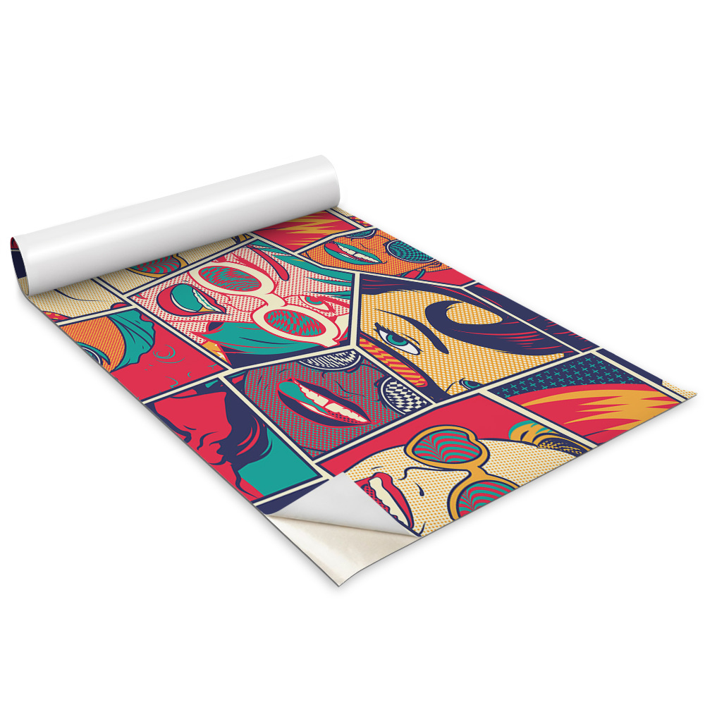 Autocolante mobila Fețe feminine Pop Art