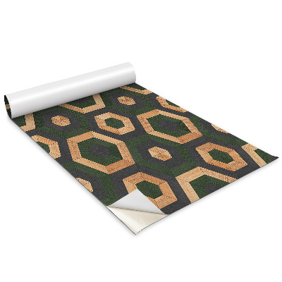 Autocolante mobila hexagonuri din lemn