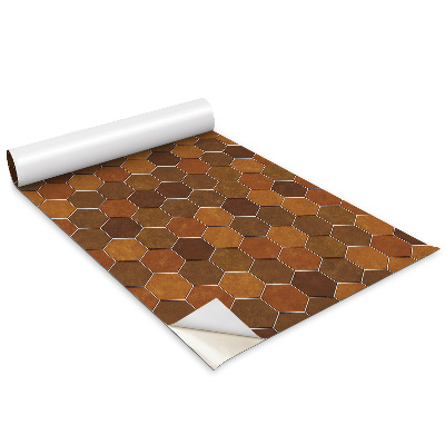 Autocolante mobila Hexagonuri maro