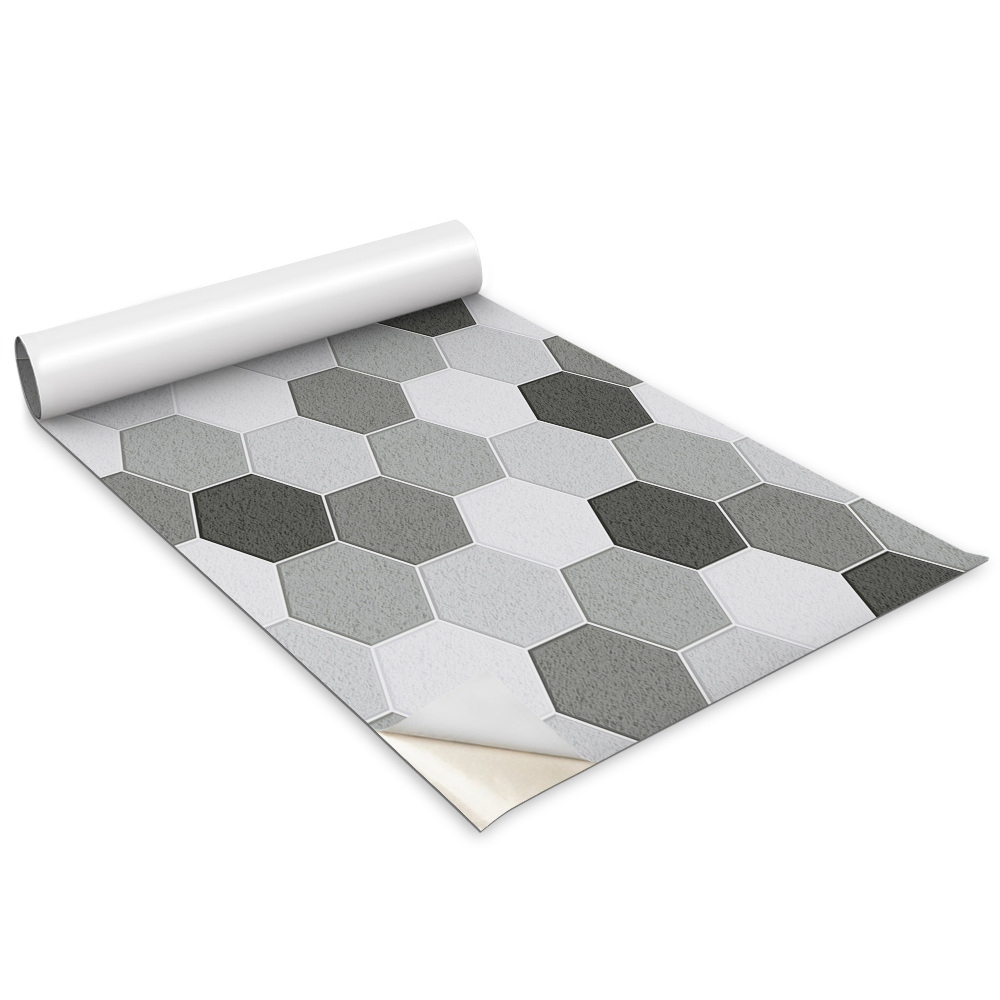 Autocolante mobila copii Hexagone gri