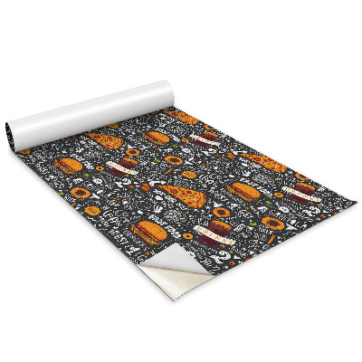 Autocolante mobila copii Desen animat cu mâncare rapidă