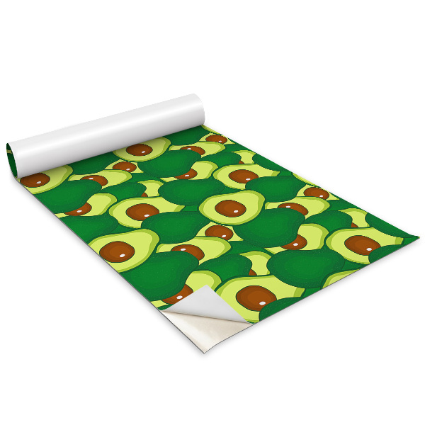 Autocolante mobila copii Avocado verde din desene animate