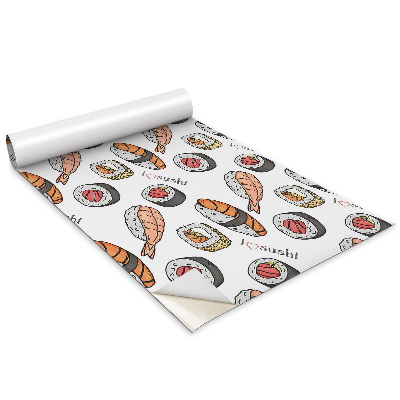 Autocolante mobila Sushi de desene animate