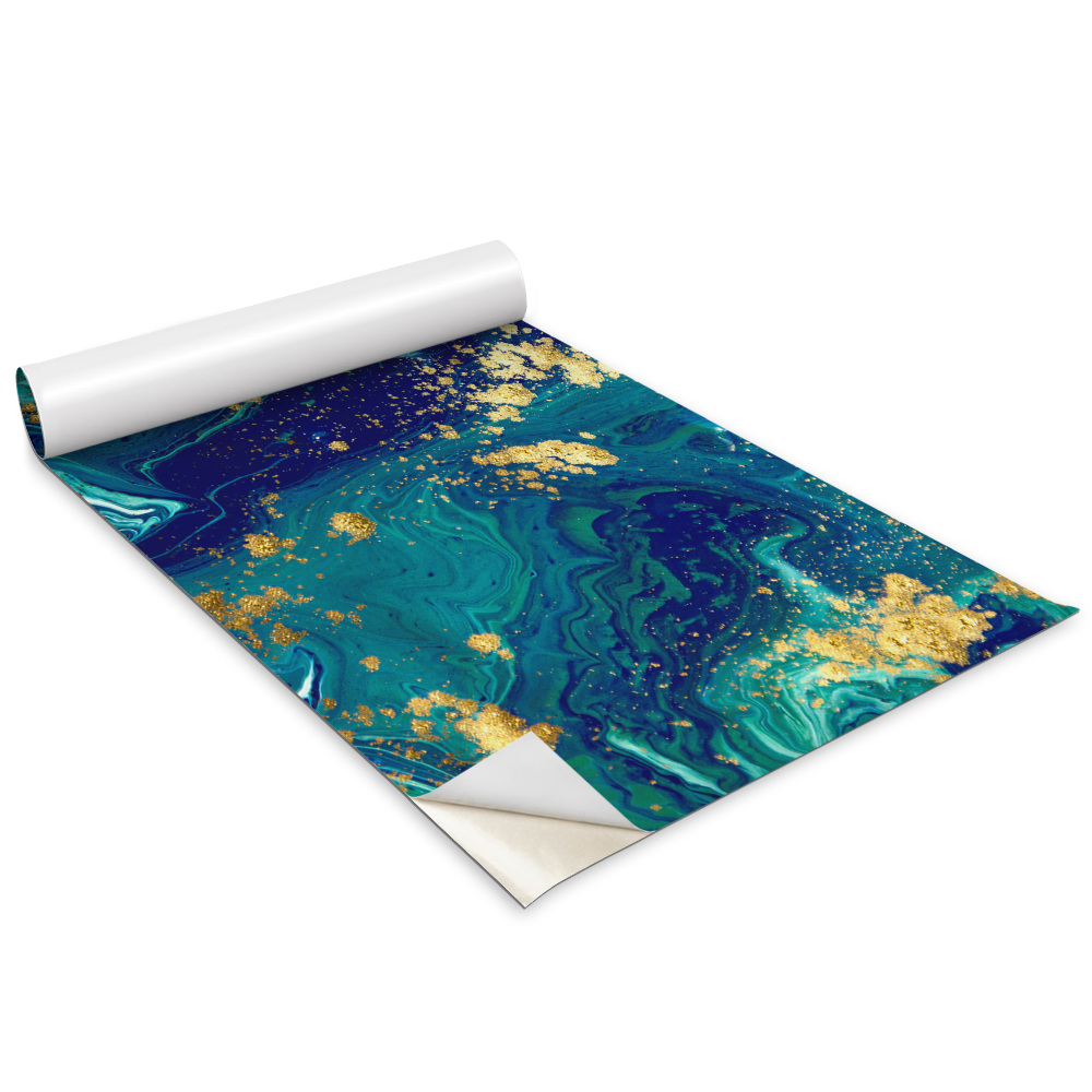 Autocolante mobila copii Marmură albastră