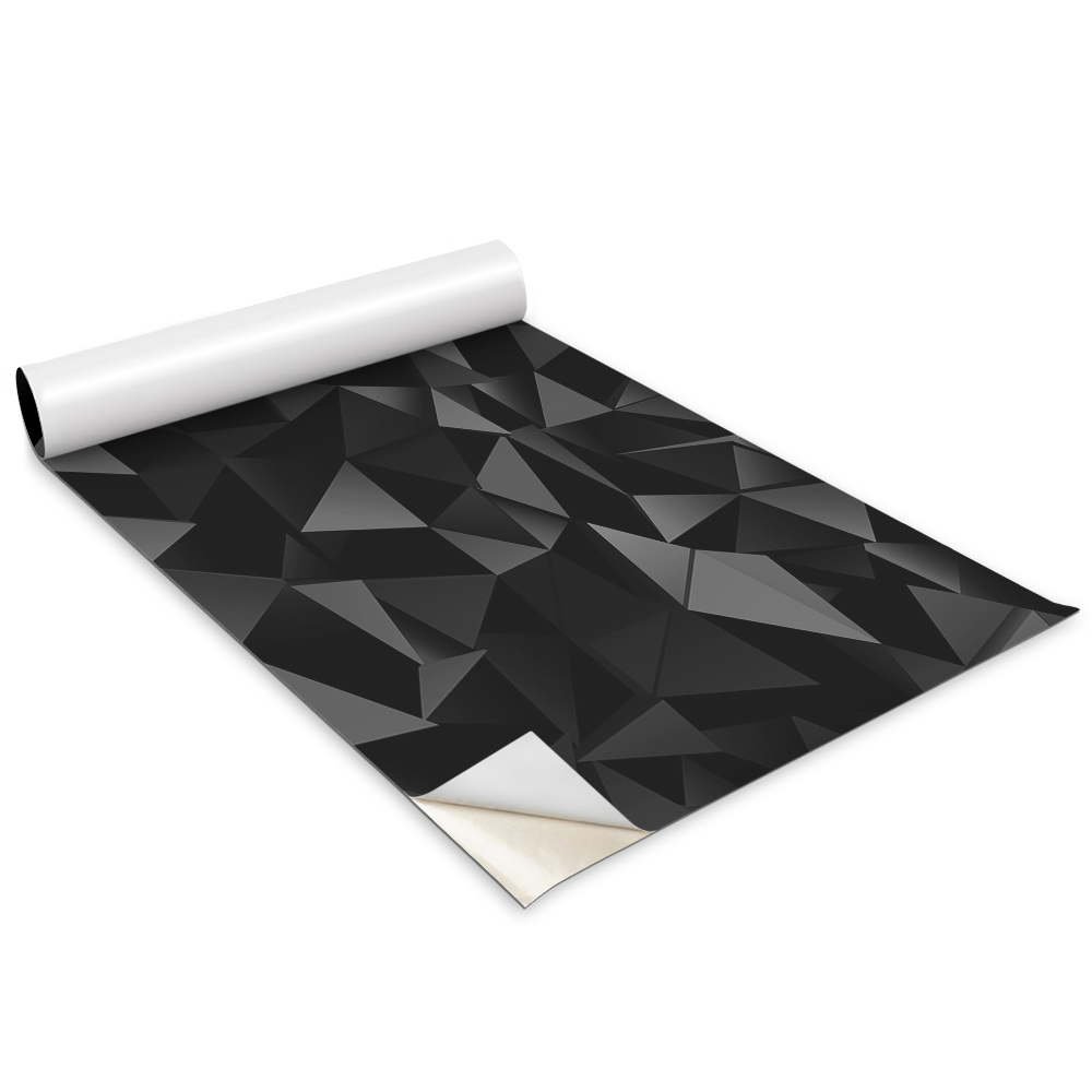 Autocolante mobila Efect 3D cu triunghiuri întunecate