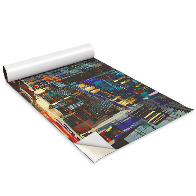 Autocolante mobila copii Oraș aglomerat noaptea