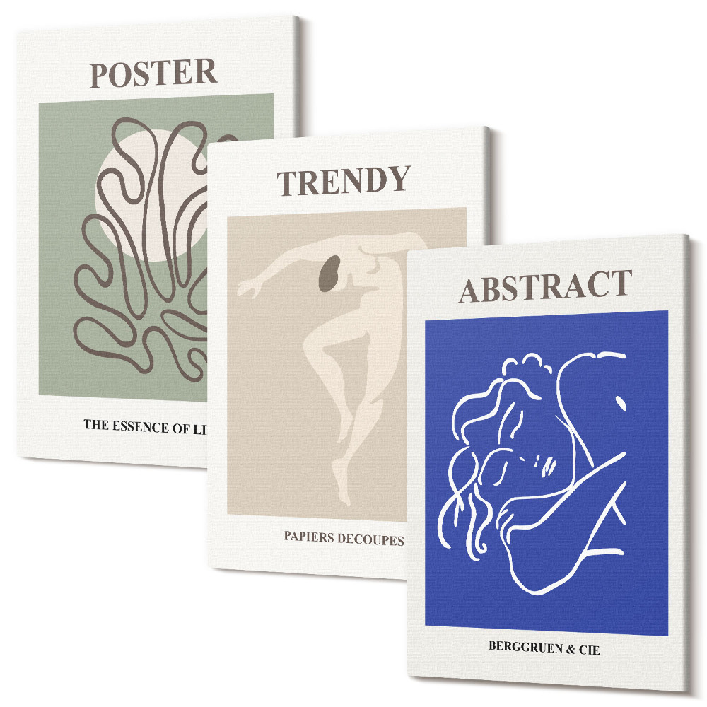 Tablou 3 piese Ilustrații pastel Henri Matisse