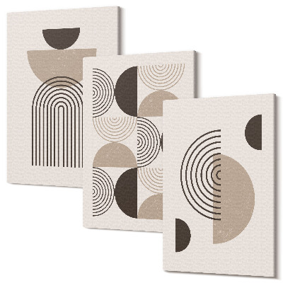 Tablou canvas set triptic Modele geometrice abstracte minimalism