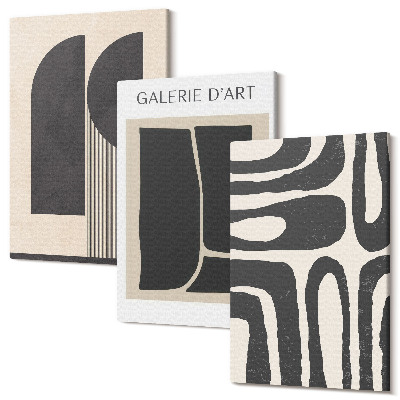 Tablou 3 piese Forme abstracte postere minimaliste