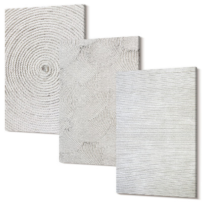 Tablou 3 piese Modele moderne din carton geometric