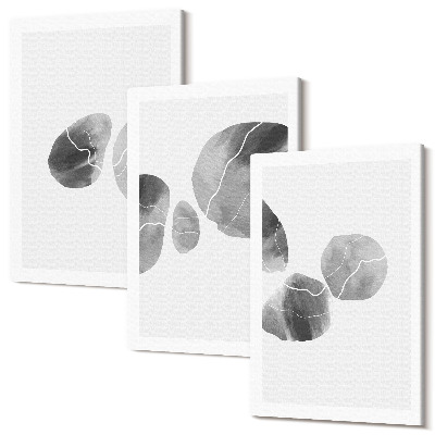 Set tablouri canvas triptic Pete de vopsea pictură minimalistă abstractă