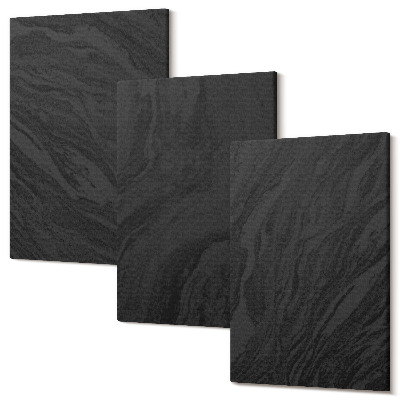Set tablouri canvas triptic Texturi elegante de marmură închisă într-un stil plin de farmec