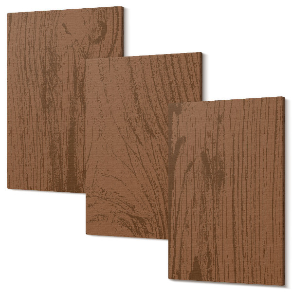 Tablou 3 piese Model de lemn textura scoarță de copac minimalism
