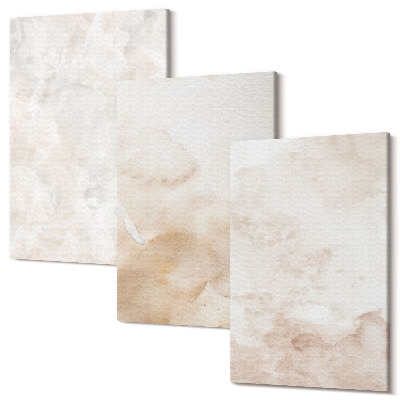 Set tablouri canvas triptic Texturi la modă în culori pastelate deschise