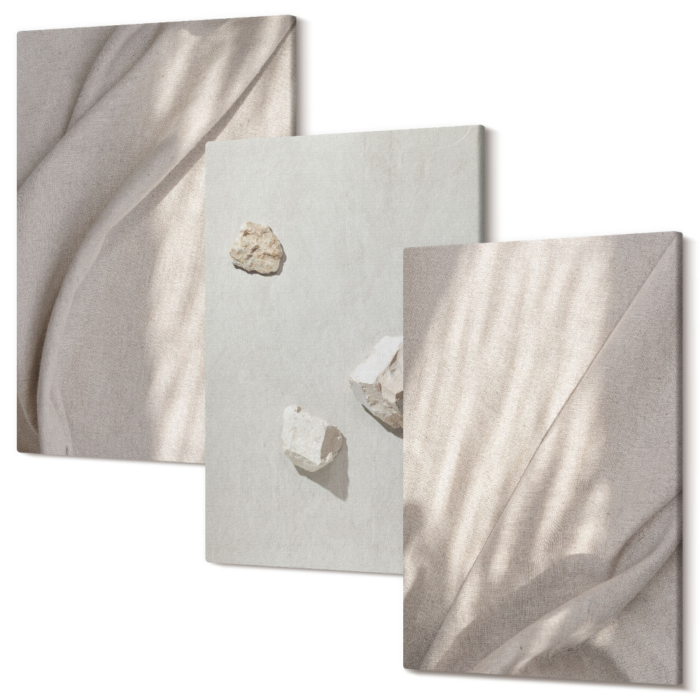 Tablou 3 piese Prim-planuri ale structurilor moderne în stil boho