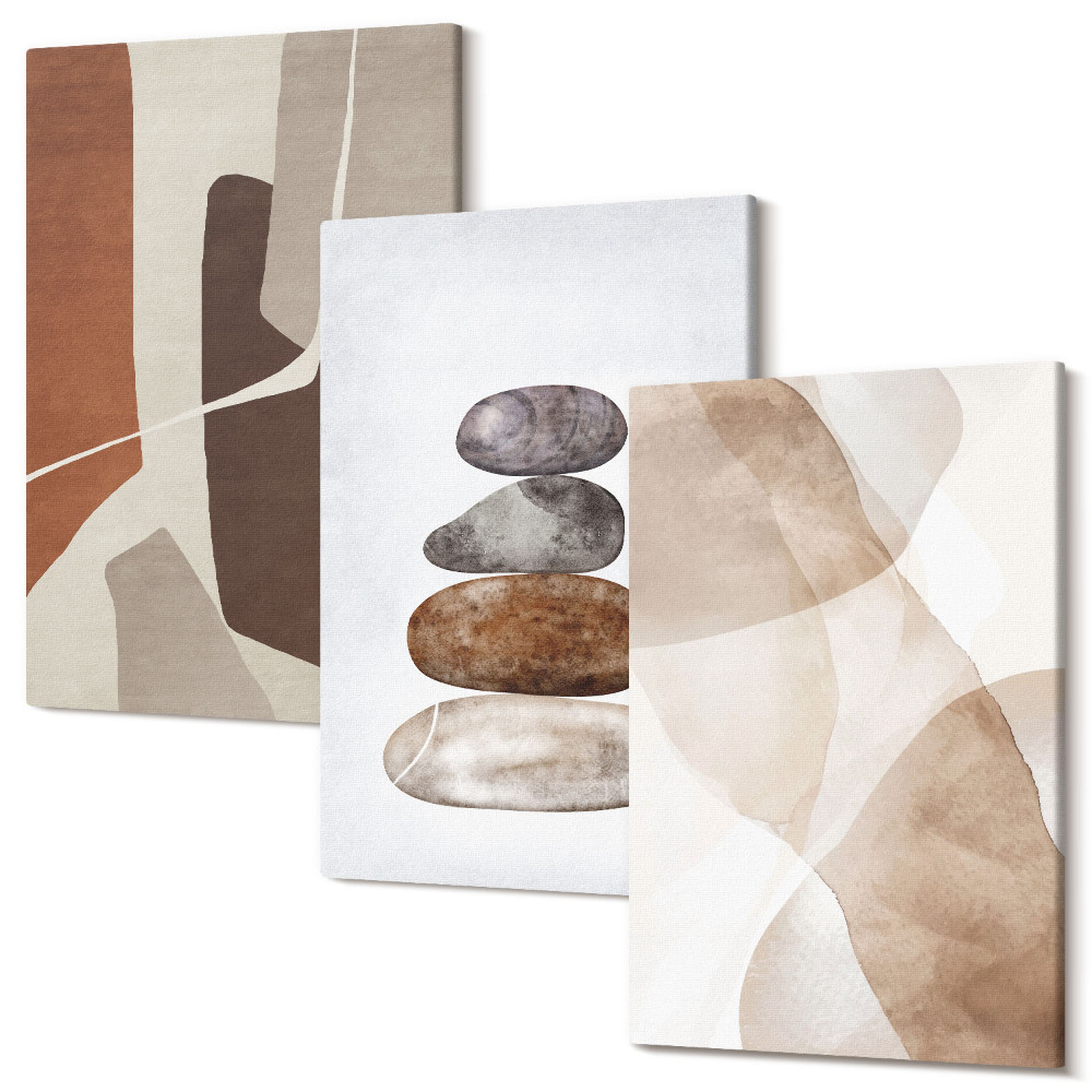 Tablou 3 piese Pictura abstracta decoratiuni moderne