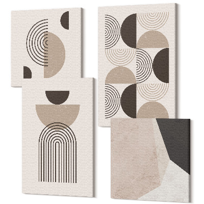 Tablou 4 piese Modele geometrice abstracte minimalism