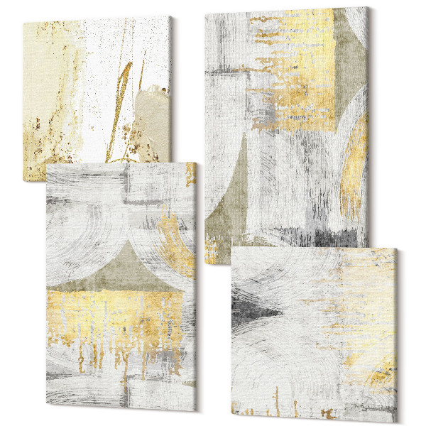 Tablou 4 piese Modele de pictură la modă minimaliste abstracte