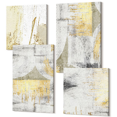 Tablou 4 piese Modele de pictură la modă minimaliste abstracte