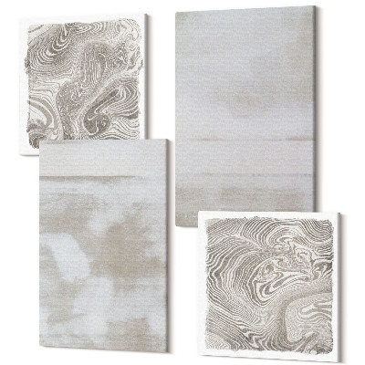 Tablouri canvas set 4 piese Texturi uzate stil industrial modern