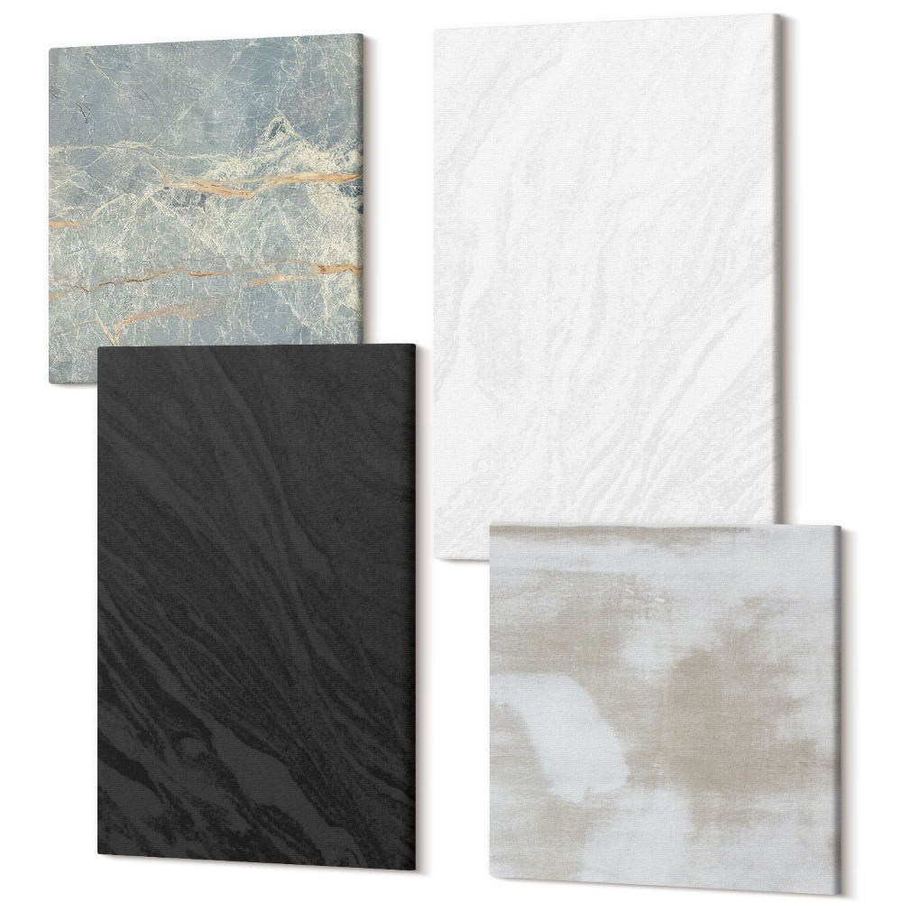 Tablou 4 piese Diverse culori ale structurilor elegante din piatră