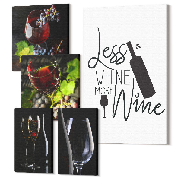 Set tablouri 5 piese Accesorii elegante pentru degustare de vinuri și vinuri