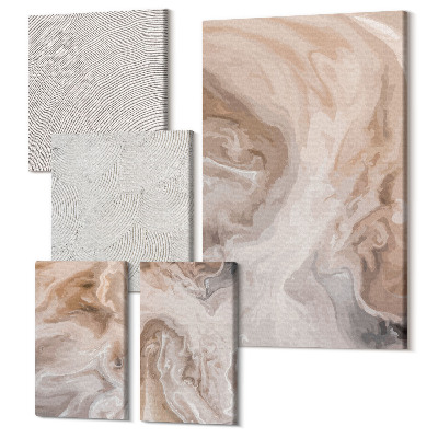 Tablouri canvas set 5 piese Modele abstracte de marmură texturi de piatră