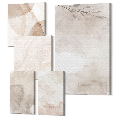 Tablou din 5 piese Acuarelă vărsată vopsele textura stil boho