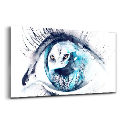 Tablou din sticlă Privirea lupului