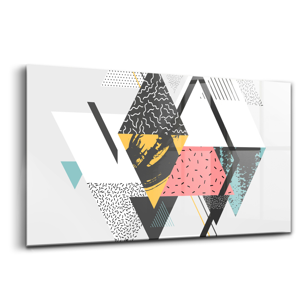 Tablou sticlă Model geometric
