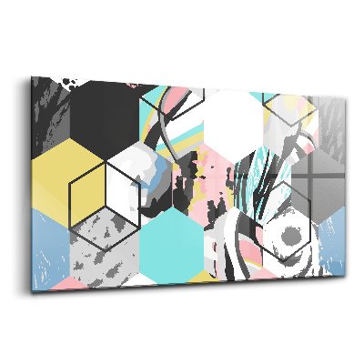 Tablou sticlă Abstracție geometrică