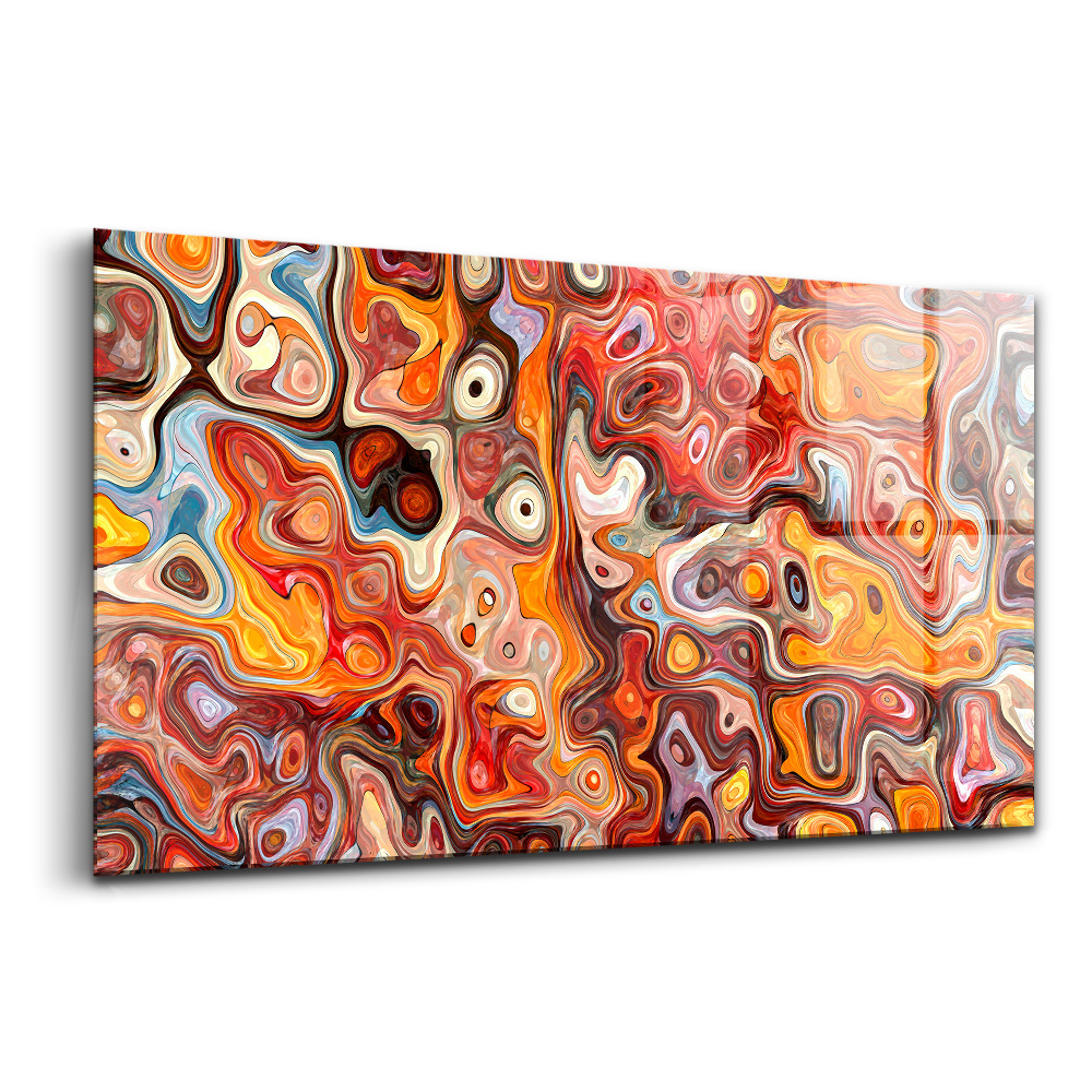 Tablou pe sticlă Tulburare mare improvizație