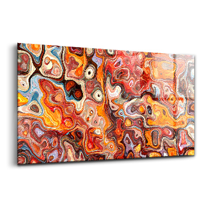 Tablou pe sticlă Tulburare mare improvizație