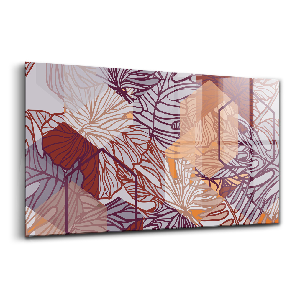 Tablou pe sticlă Abstracție geometrică