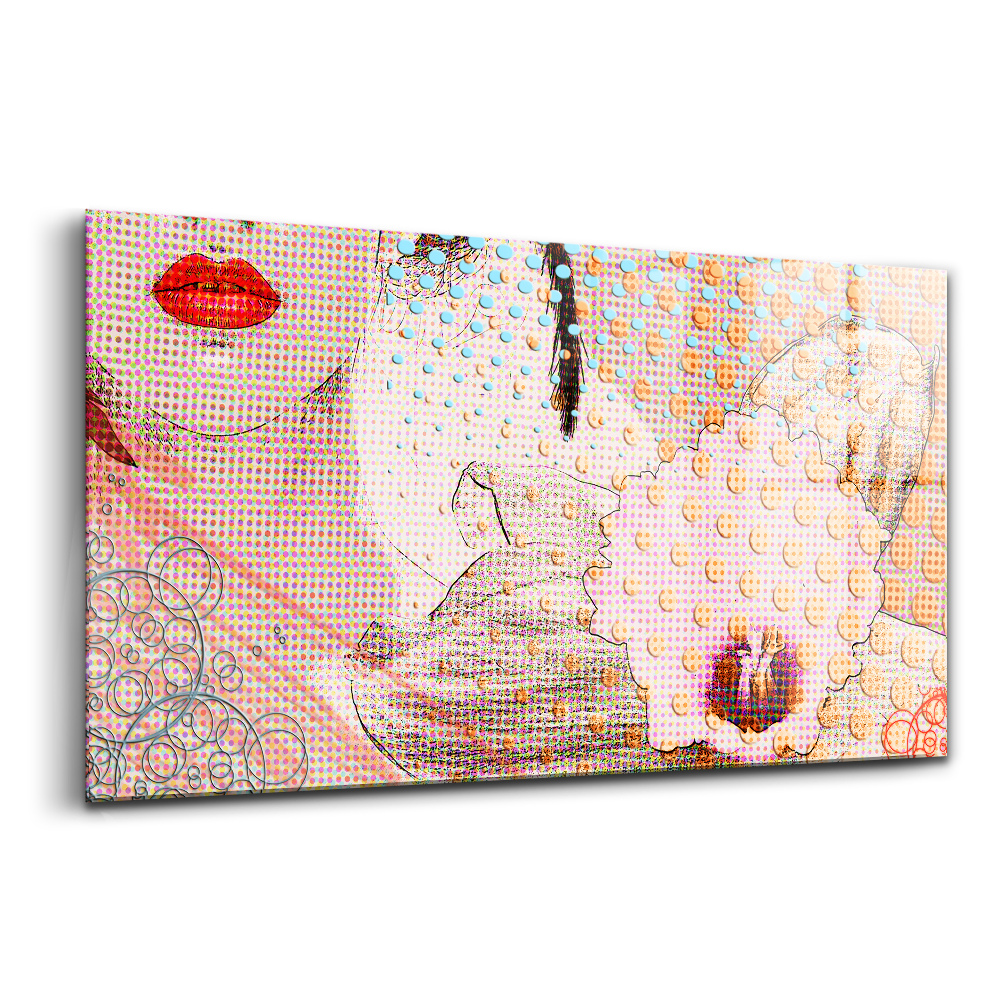 Tablou sticlă Ilustrație pop art comică