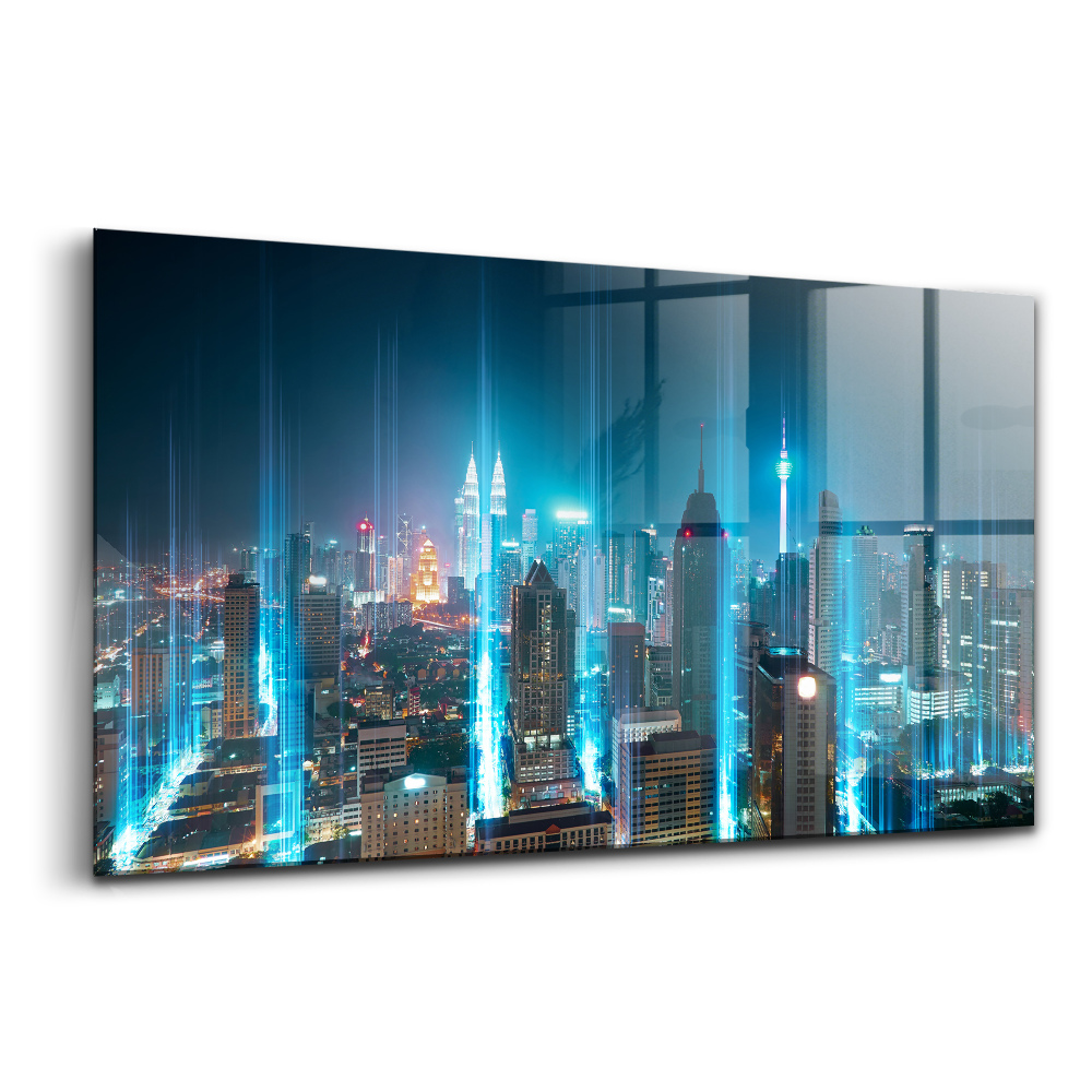 Tablou pe sticlă Zgârie-nori Dubai