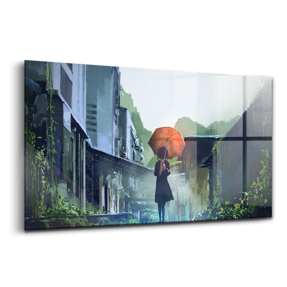 Tablou pe sticlă Plimbare pe vremea engleză