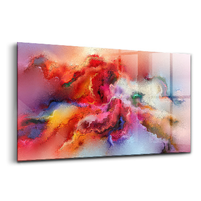 Tablou din sticlă Vopsea vărsată