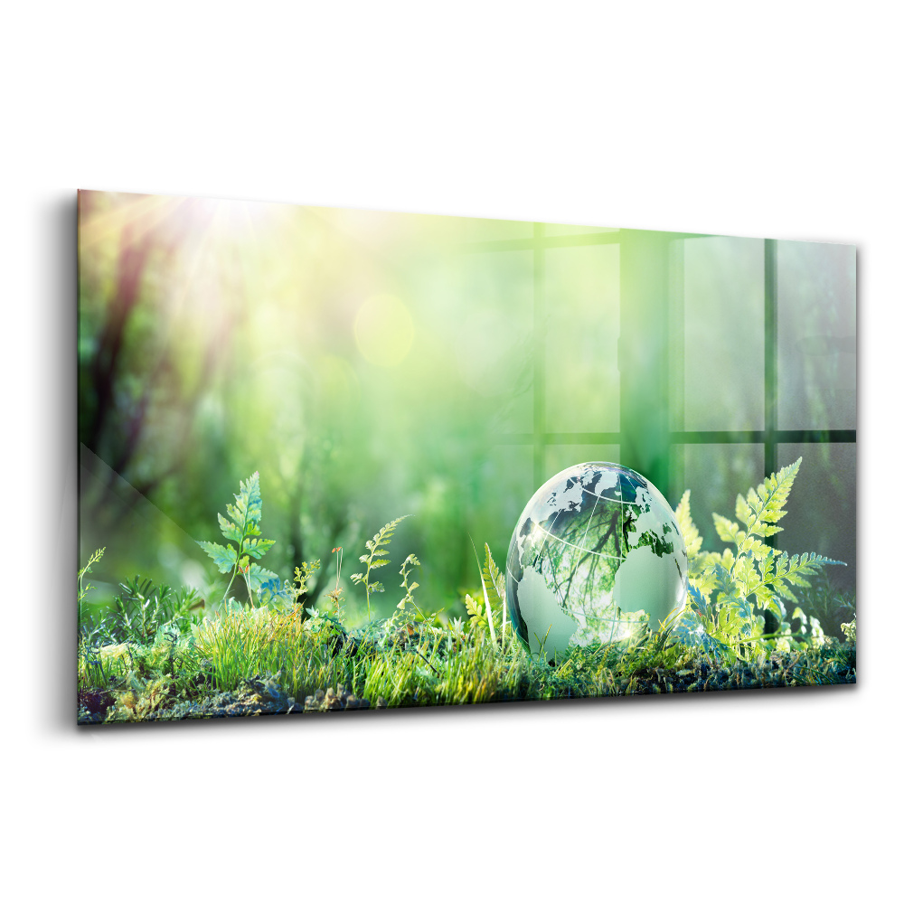 Tablou de sticlă Conceptul de mediu al globului