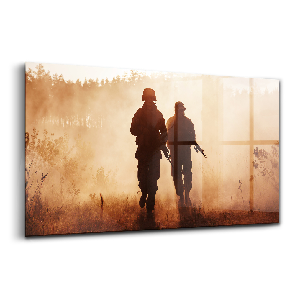 Tablou pe sticlă Pușcașii Marini ai Statelor Unite